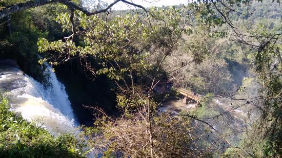 Climbing in the Iguacu Canyon